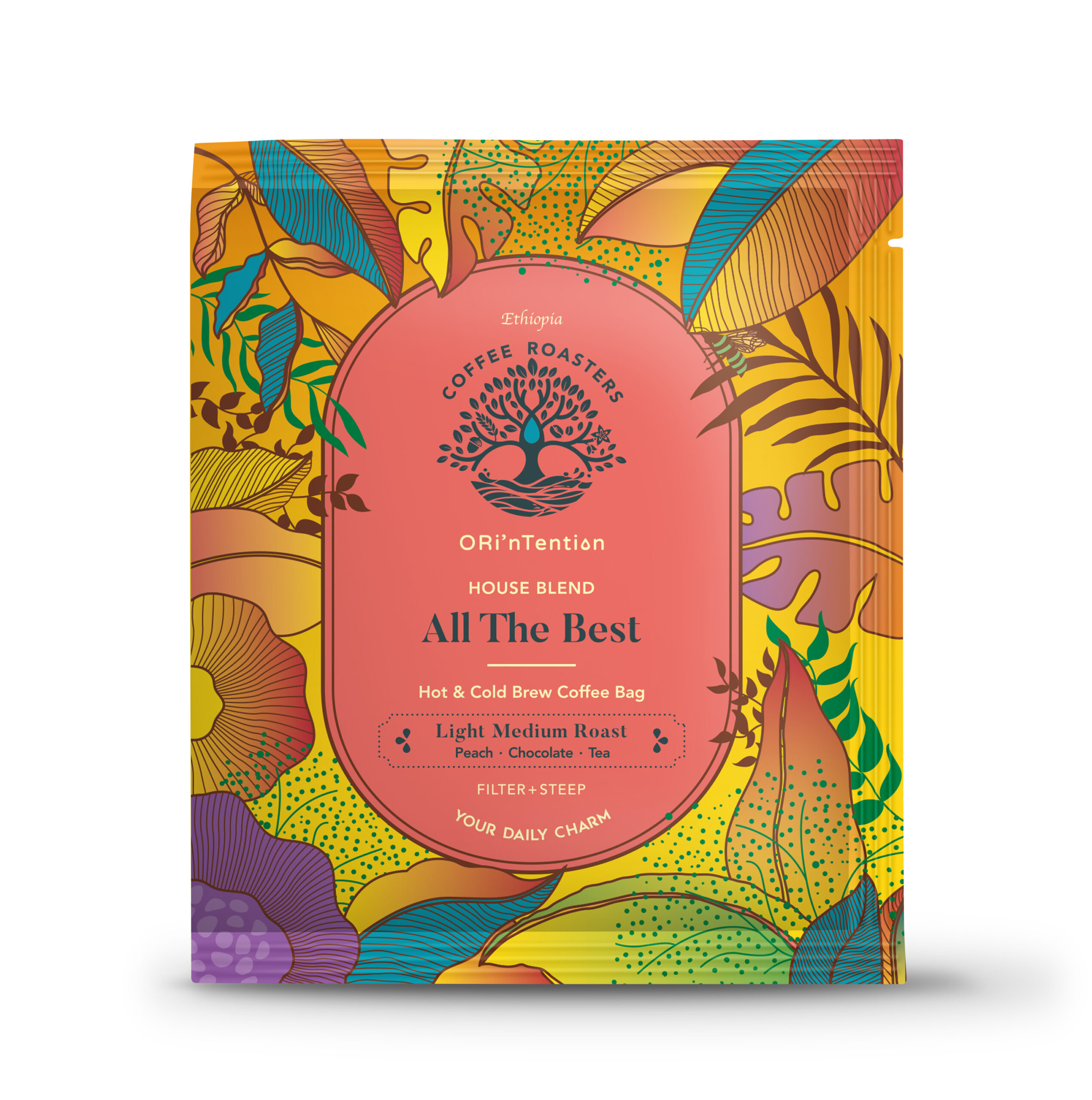 咖啡包Mokup-一帆風順All tha best